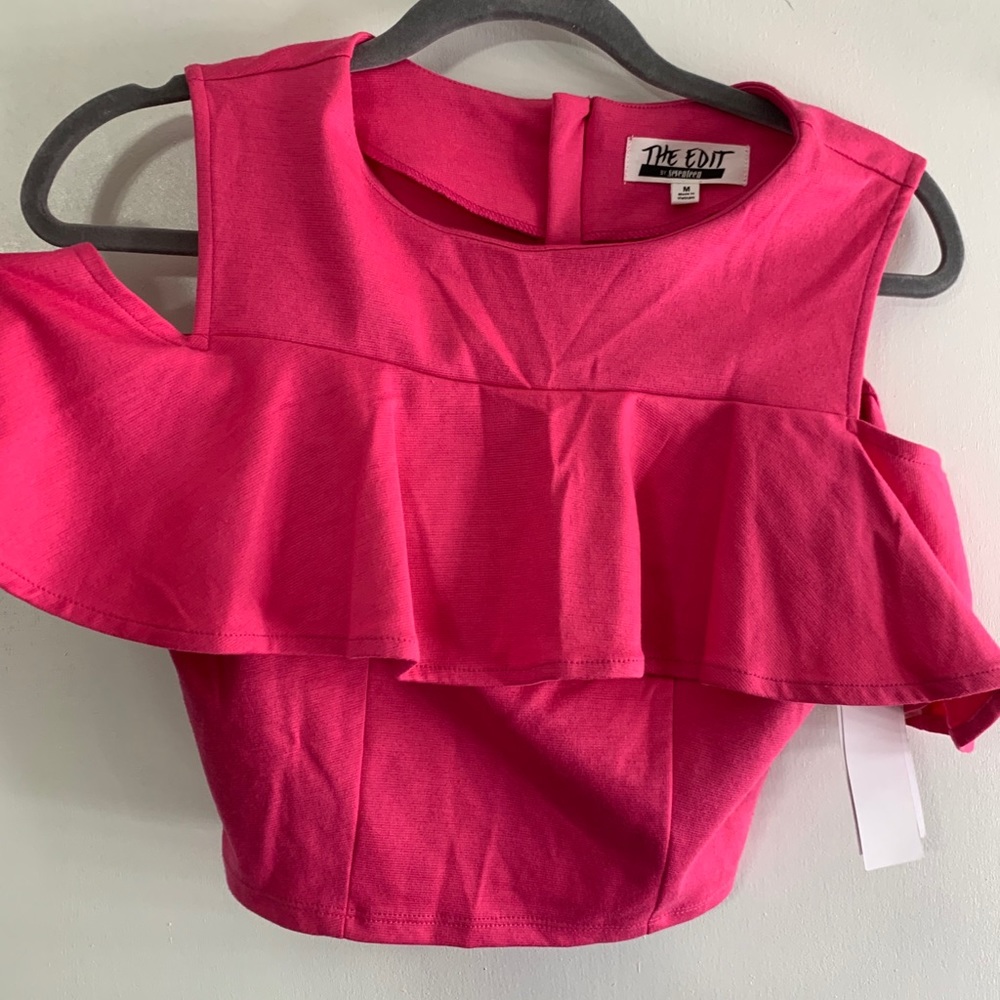 Women’s pink crop top